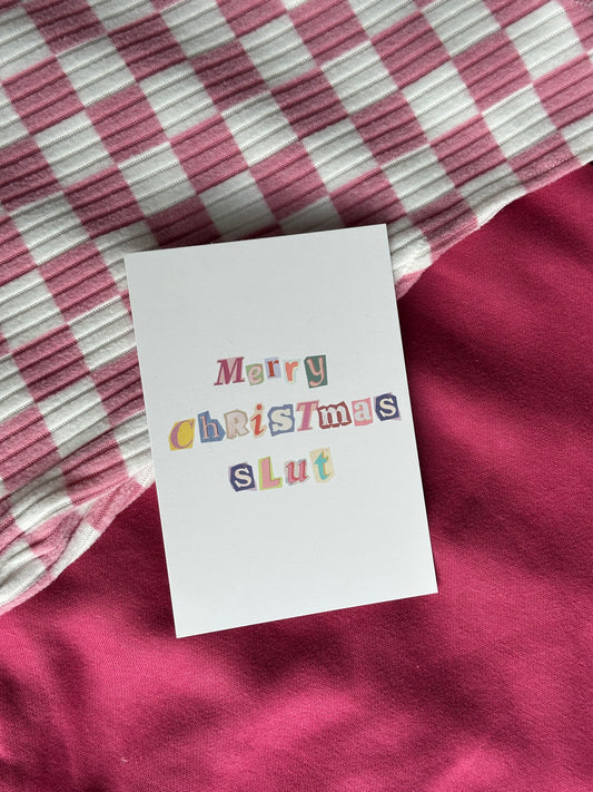 Merry Christmas slut Karte