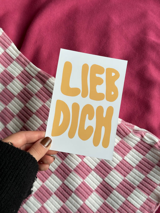 Lieb dich Karte