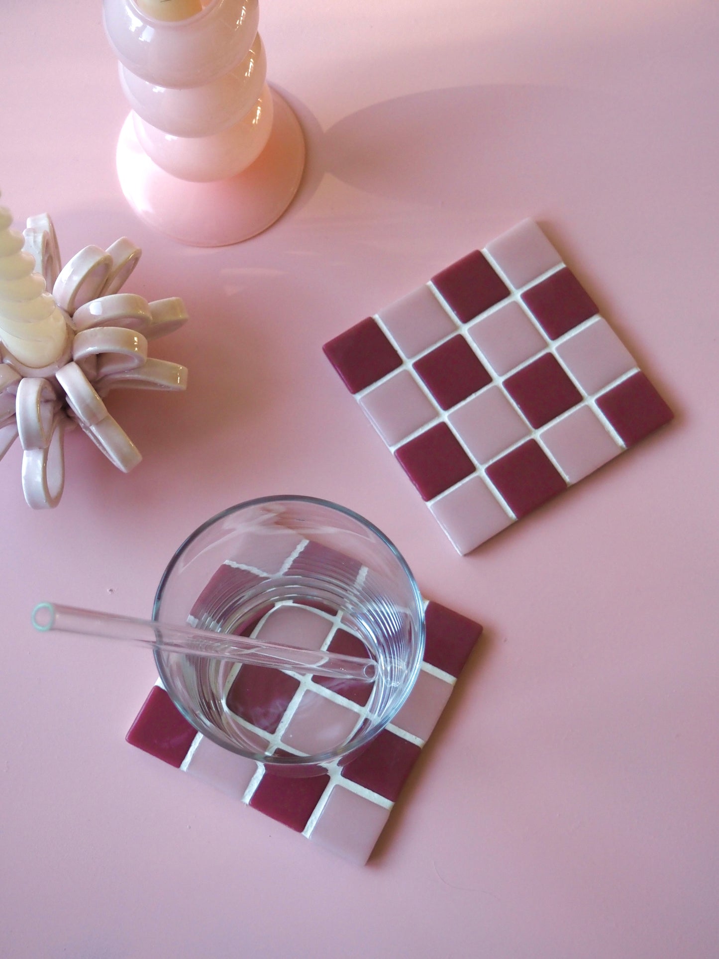 Mosaik Untersetzer Cherry