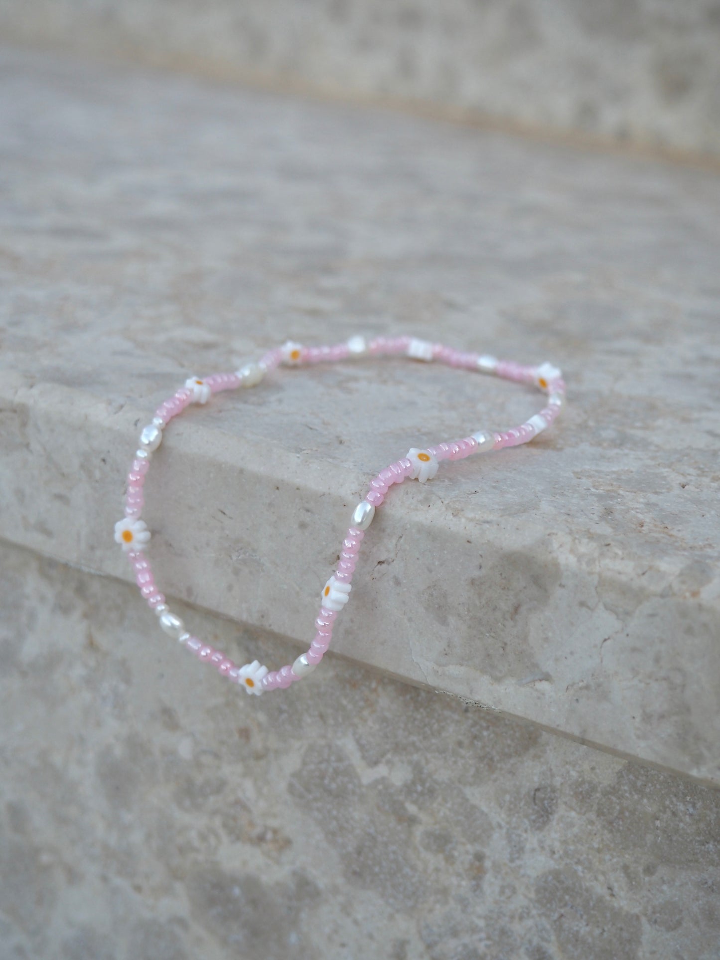 Fußkettchen Pink Daisy
