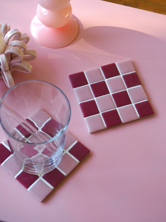 Mosaik Untersetzer Cherry