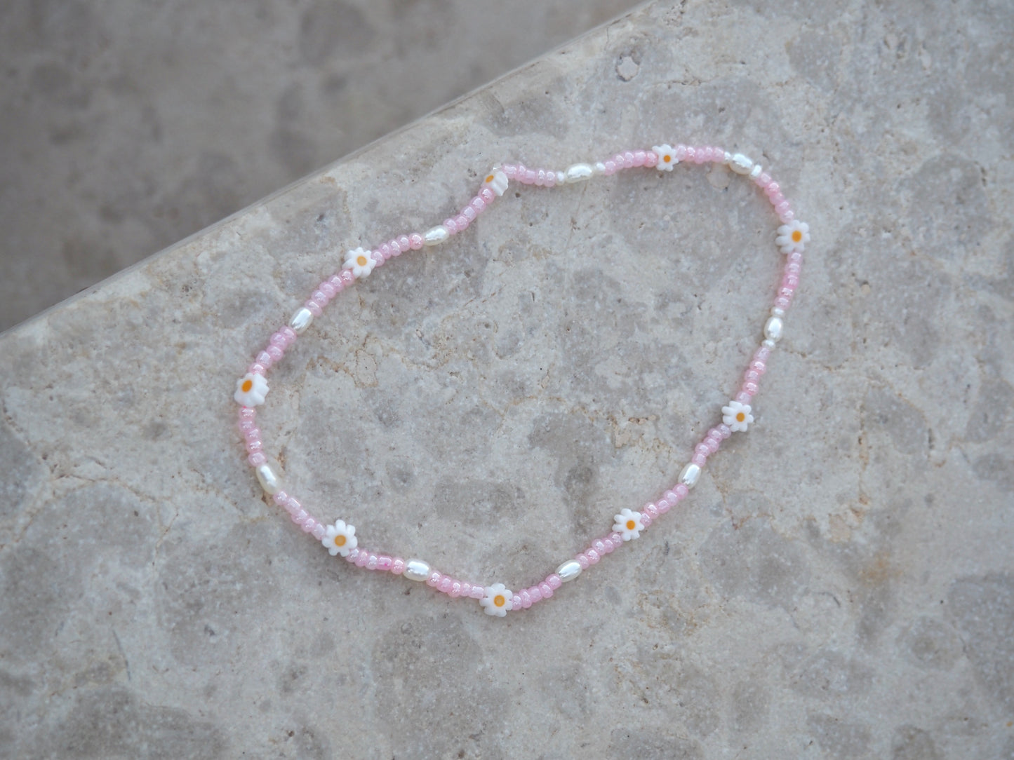 Fußkettchen Pink Daisy