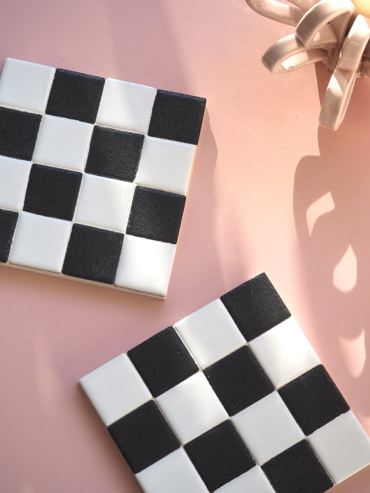 Mosaik Untersetzer Black & White